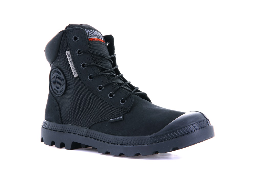 Botas De Invierno Palladium PAMPA SC WPN U-S Mujer Negras | Costa Rica-71945